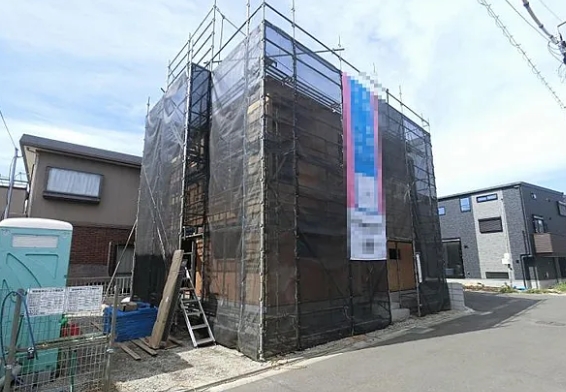 相模原市中央区田名の新築戸建て1号棟の外観の写真