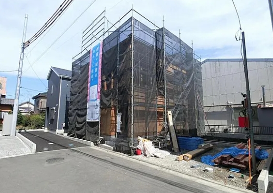 相模原市中央区田名の新築戸建て2号棟の外観の写真