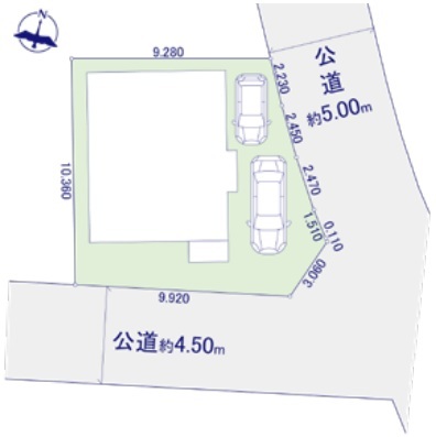 相模原市緑区相原5丁目の中古戸建ての区画図