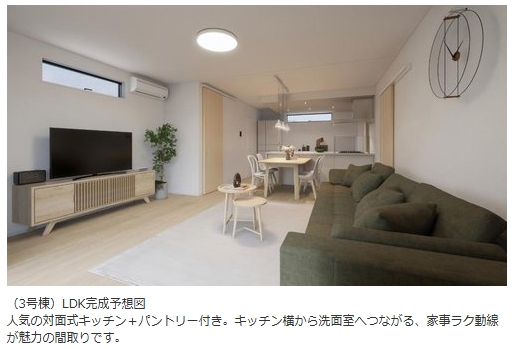 相模原市緑区大島の新築戸建て3号棟の設備の写真