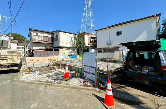 相模原市南区磯部の新築戸建ての外観の写真