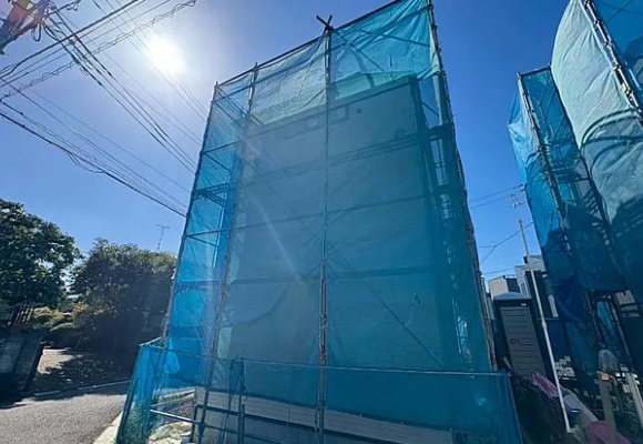 相模原市南区鵜野森3丁目の新築戸建て1号棟の外観の写真