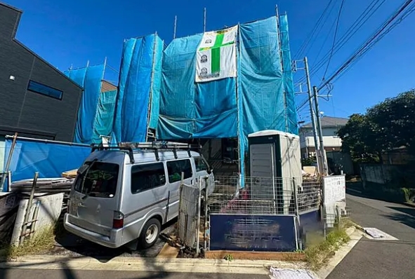 相模原市南区鵜野森3丁目の新築戸建て2号棟の外観の写真