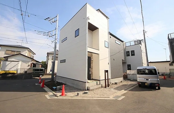 相模原市南区鵜野森3丁目の新築戸建て8号棟の外観の写真