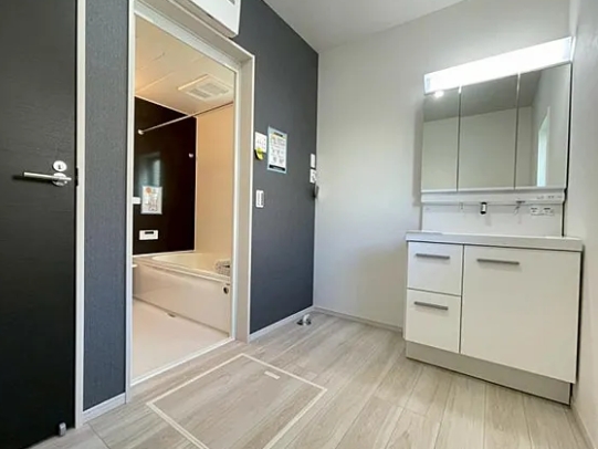 八王子市富士見町の新築戸建て1号棟の洗濯機置場