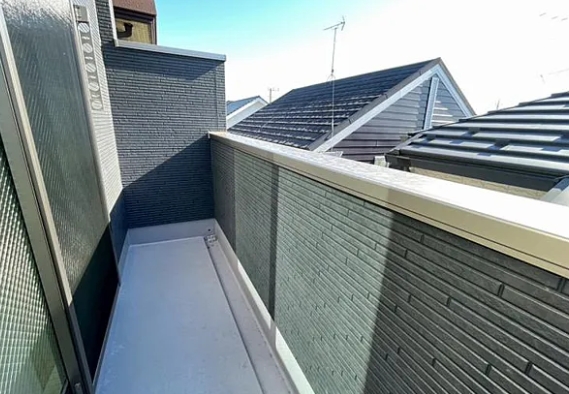 八王子市富士見町の新築戸建て2号棟のバルコニー