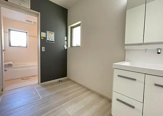 八王子市富士見町の新築戸建て2号棟の洗濯機置場