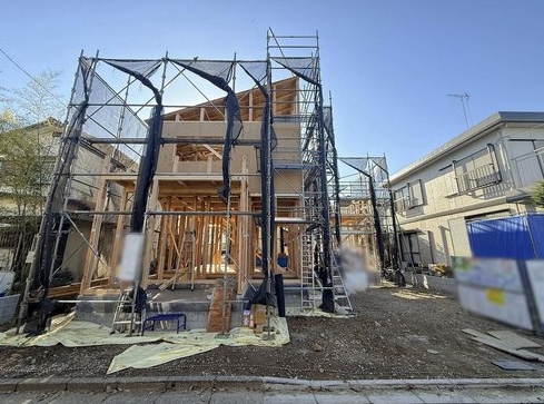 八王子市泉町の新築戸建ての外観