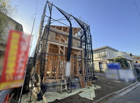 八王子市泉町の新築戸建ての外観