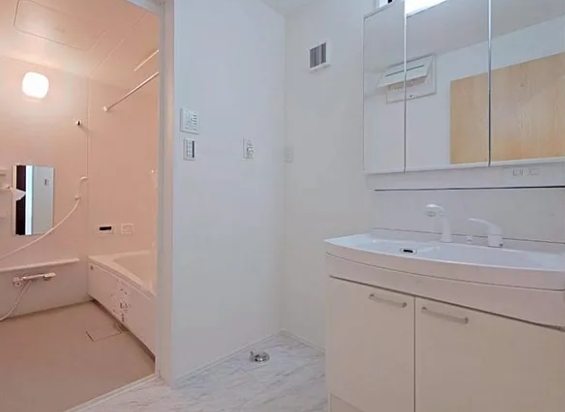 八王子市子安町1丁目の新築戸建て1号棟の洗濯機置場