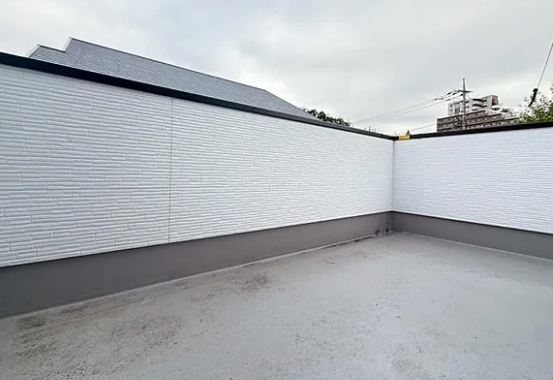 八王子市めじろ台3丁目の新築戸建て1号棟のバルコニー