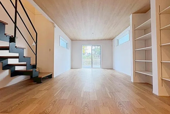 八王子市めじろ台3丁目の新築戸建てA号棟のリビング