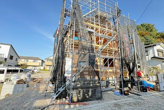 八王子市元八王子町の新築戸建て1号棟の外観の写真