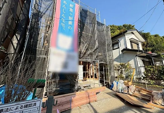 八王子市元八王子町の新築戸建て2号棟の外観の写真