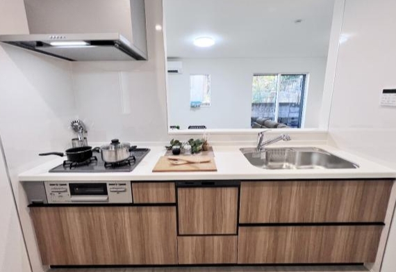 八王子市元八王子町3丁目の新築戸建て1号棟のキッチン