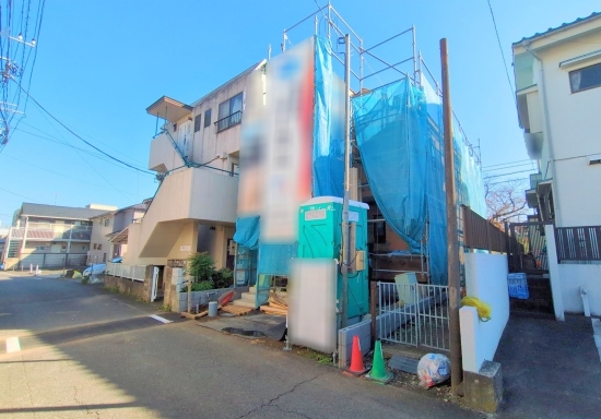 八王子市並木町の新築戸建ての外観