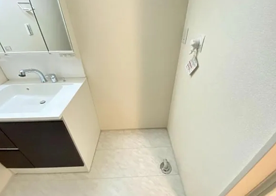 八王子市大谷町の新築戸建て1号棟の洗濯機置場