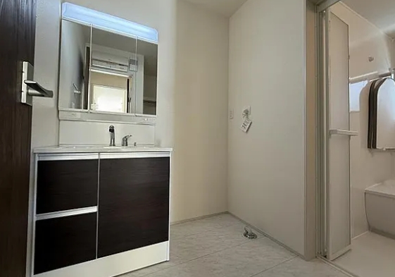 八王子市大谷町の新築戸建て1号棟の洗面化粧台