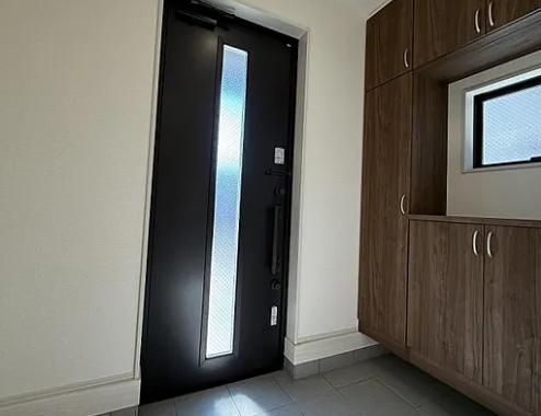 八王子市大谷町の新築戸建て3号棟の玄関