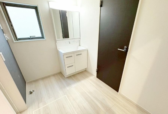 八王子市散田町5丁目の新築戸建ての洗面化粧台