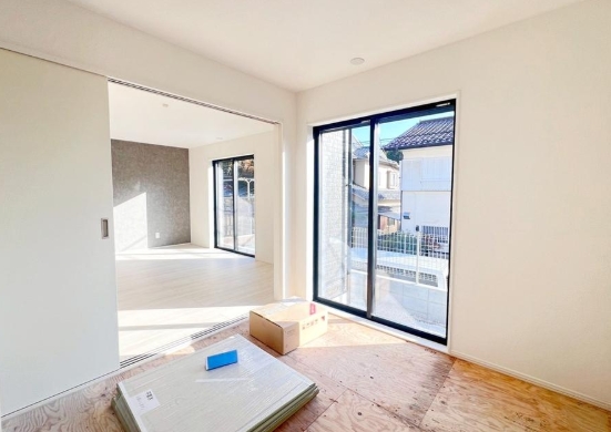 八王子市下柚木の新築戸建ての和室の写真