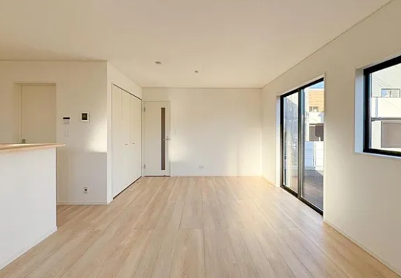 八王子市諏訪町の新築戸建て1号棟のリビング