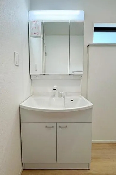 八王子市諏訪町の新築戸建て1号棟の洗面化粧台