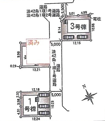 八王子市諏訪町の新築戸建て2号棟の間取図