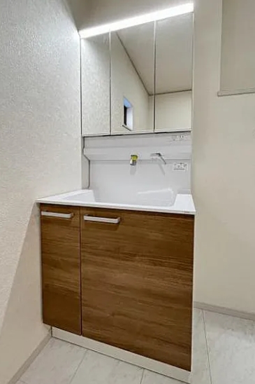 町田市相原町新築戸建て3号棟の洗面化粧台