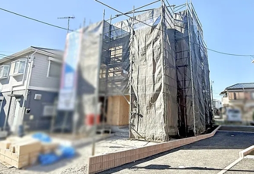 相模原市中央区上溝の新築戸建て1号棟の外観の写真