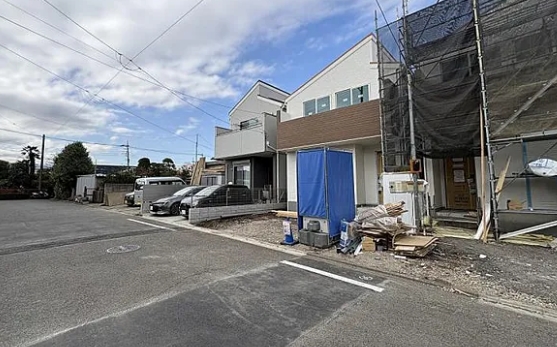 相模原市中央区上溝の新築戸建て1号棟の外観の写真