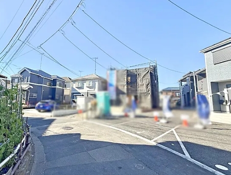 相模原市中央区上溝の新築戸建て1号棟の外観の写真