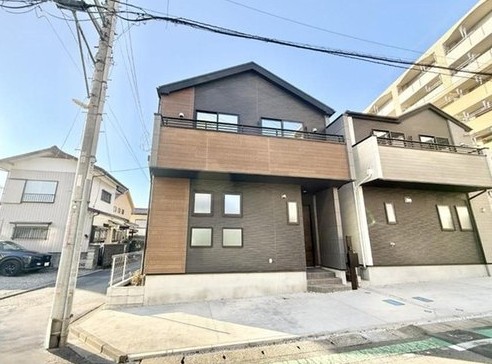 相模原市中央区南橋本1丁目の新築戸建て1号棟の外観の写真