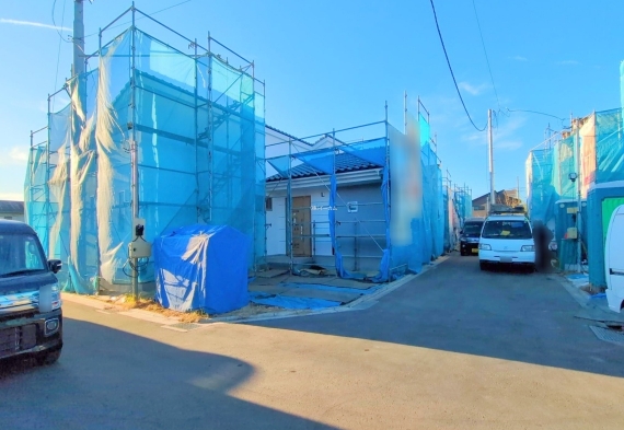 相模原市中央区田名の新築戸建て1号棟の外観の写真