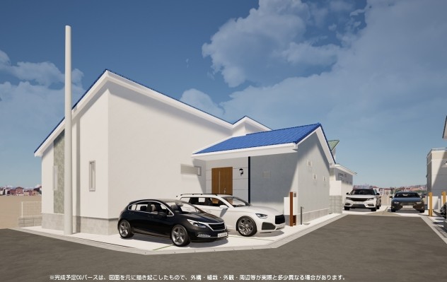 相模原市中央区田名の新築戸建て1号棟の外観の写真