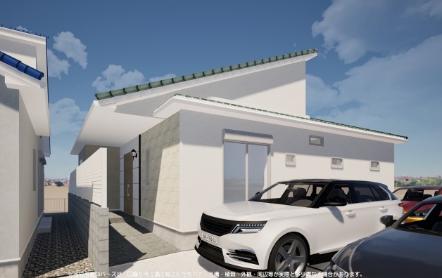 相模原市中央区田名の新築戸建て2号棟の外観の写真