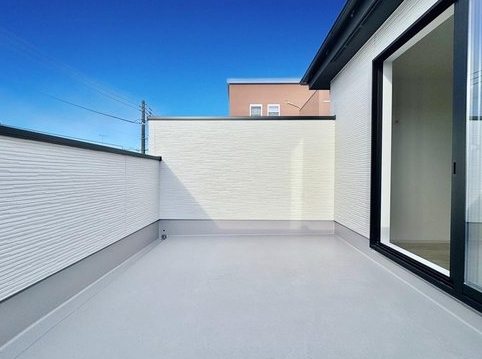 相模原市中央区田名の新築戸建てのバルコニーの写真