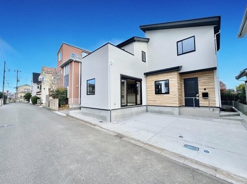 相模原市中央区田名の新築戸建ての外観の写真