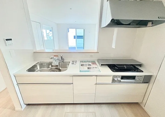 相模原市中央区田名の新築戸建て1号棟のキッチンの写真