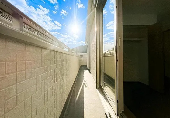 相模原市南区東大沼4丁目の新築戸建てC号棟のバルコニーの写真