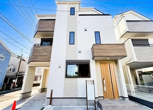 相模原市南区南台4丁目の新築戸建て1号棟の外観の写真