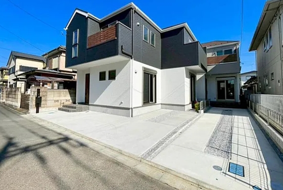 相模原市南区の新築戸建て1号棟の外観の写真