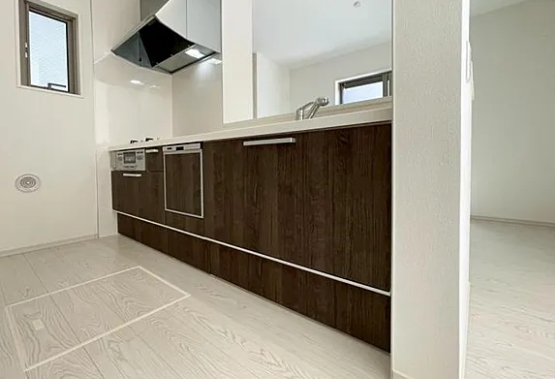 相模原市南区の新築戸建て1号棟のキッチンの写真