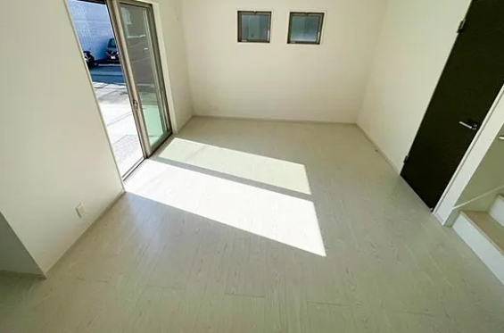 相模原市南区の新築戸建て1号棟のリビングの写真