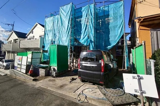 相模原市南区新戸の新築戸建ての外観の写真