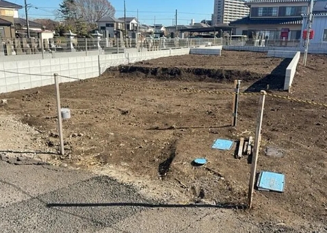 相模原市中央区上溝の新築戸建て1号棟の外観の写真