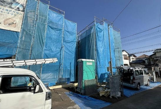 相模原市中央区上溝の新築戸建て1号棟の外観の写真