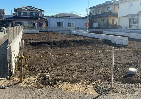 相模原市中央区上溝の新築戸建て1号棟の外観の写真