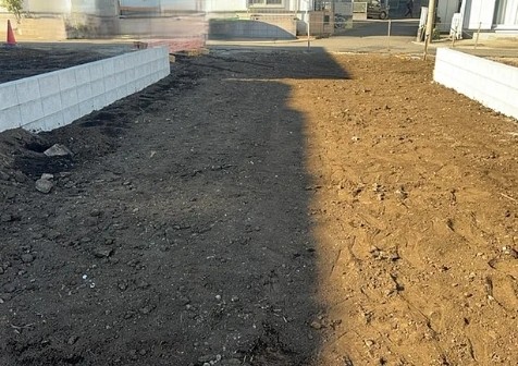 相模原市中央区上溝の新築戸建て3号棟の駐車場の写真