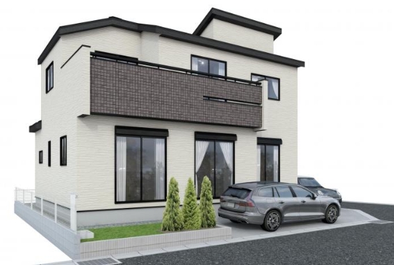 相模原市中央区上矢部2丁目の新築戸建ての外観の写真